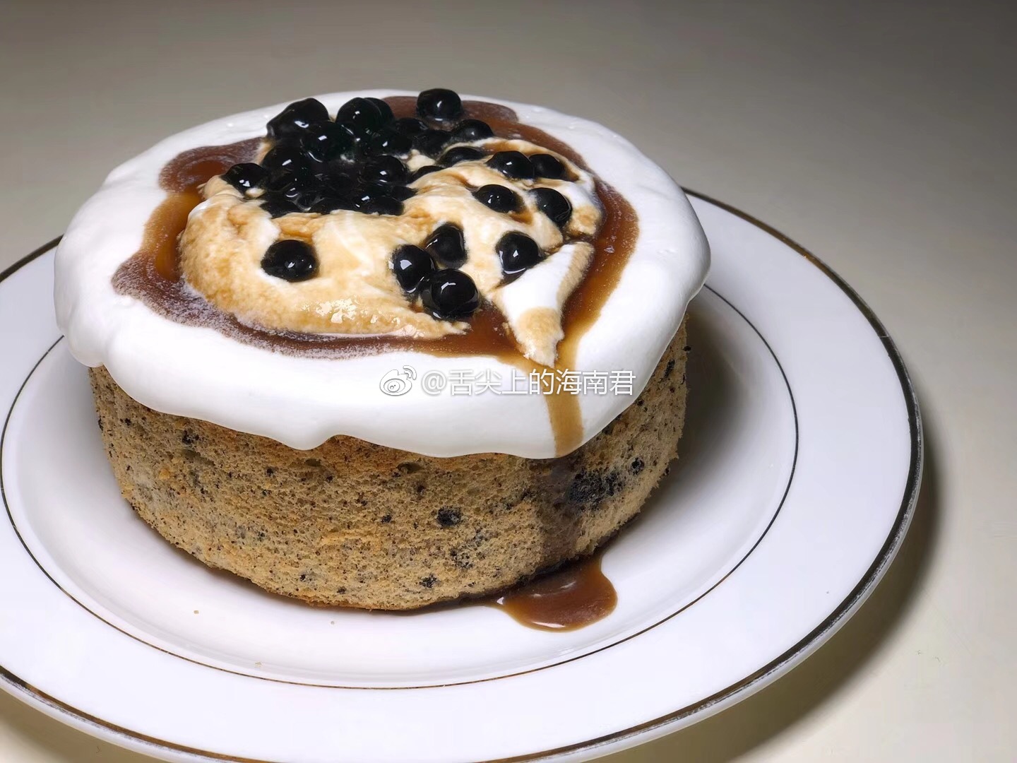 黑糖珍珠奶茶红透半边天你喝腻了吗黑糖珍珠蛋糕要尝一个么