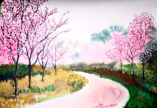 画家徐新华笔下成都天府绿道美爆了组图