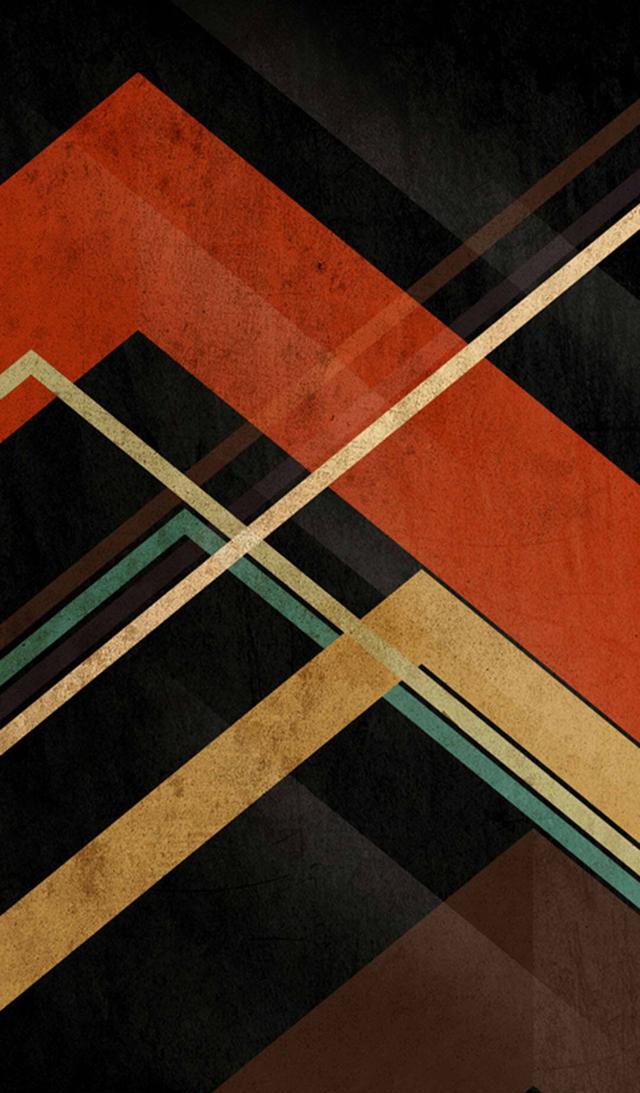 未来壁纸第79期,无水印几何控黑红元素2k高清手机壁纸(四)