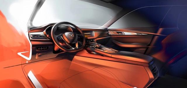 长安旗下首款轿跑suv内饰效果图曝光,简洁大气