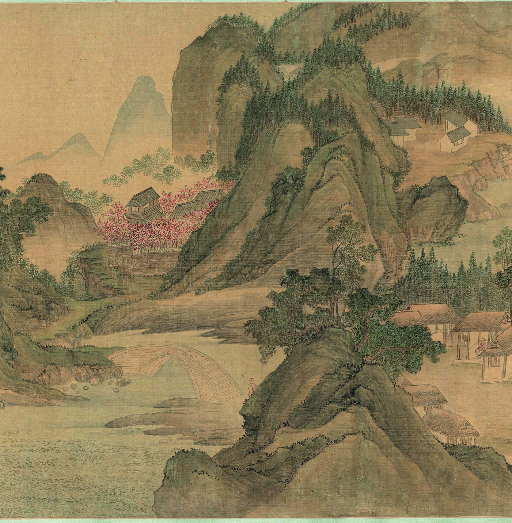 清恽寿平湖山春暖图天津博物馆藏高清大图