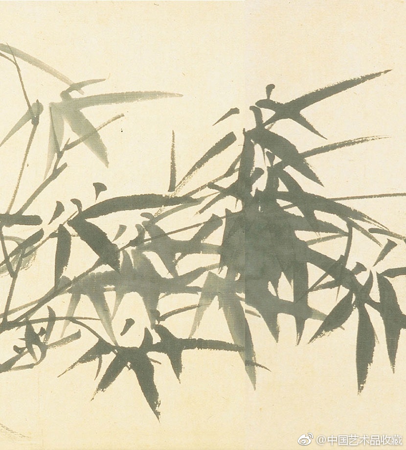 清 郑燮 《兰花竹石图》|郑燮|兰竹|墨笔_新浪新闻