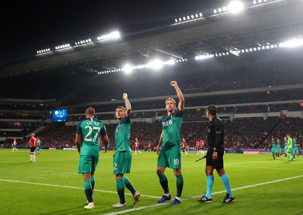 欧冠小组赛第三轮热刺客场22平埃因霍温