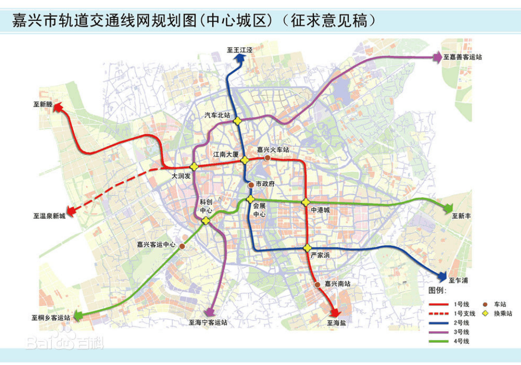 预计2020年前建成湖州轨道交通1号线,2号线