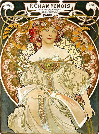 世界名画家系列新艺术插画大师阿尔丰斯穆夏