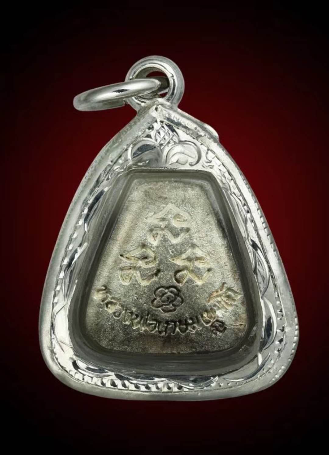 佛牌道-龙婆卡贤 2537 纯银掩面佛 小模