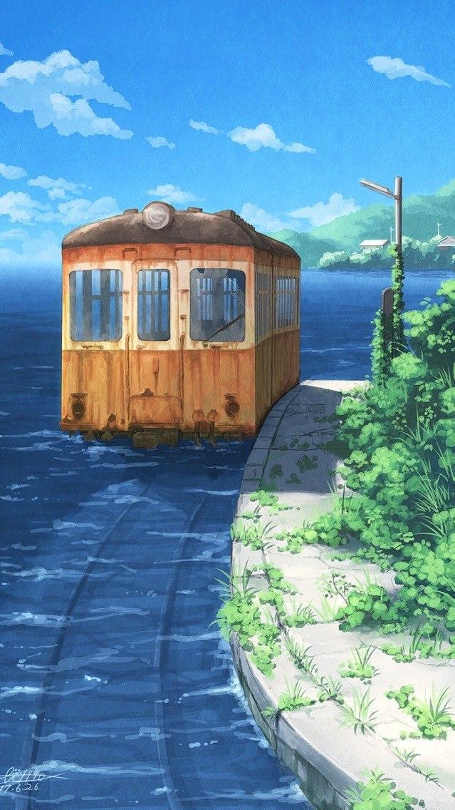 动漫风景小清新壁纸,这种画风你喜欢吗?