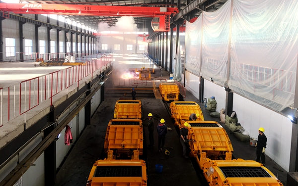 桥梁公司呼和浩特地铁项目部第二条管片生产线顺利投产