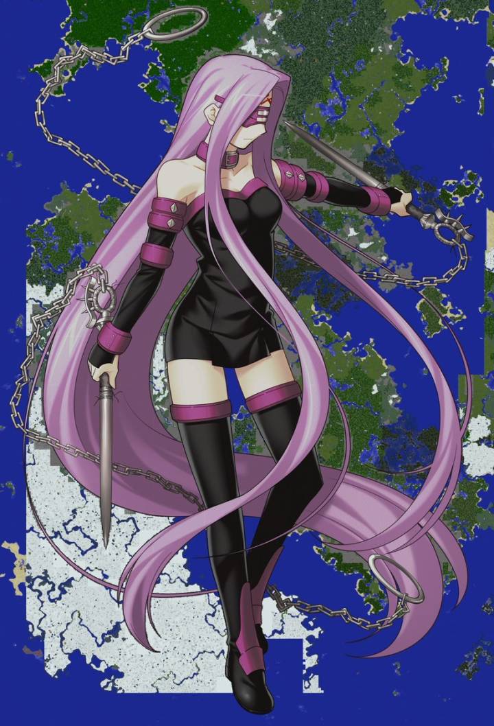 我的世界:玩家绘制巨型rider美杜莎图 迷你世界能这么优秀?