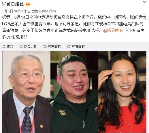 82岁魏纪中要与42岁刘国梁见面 聊啥?老先生:电竞需权威部门管