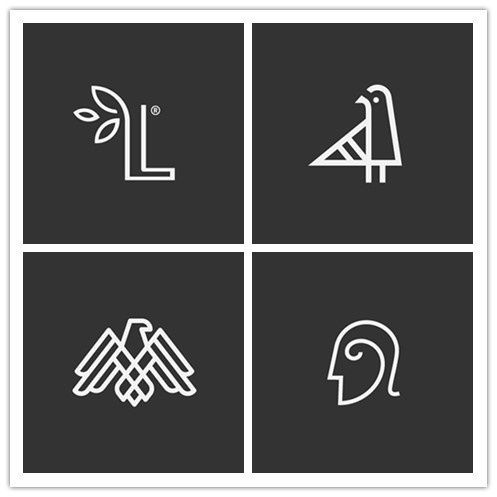 黑白logo符号元素设计