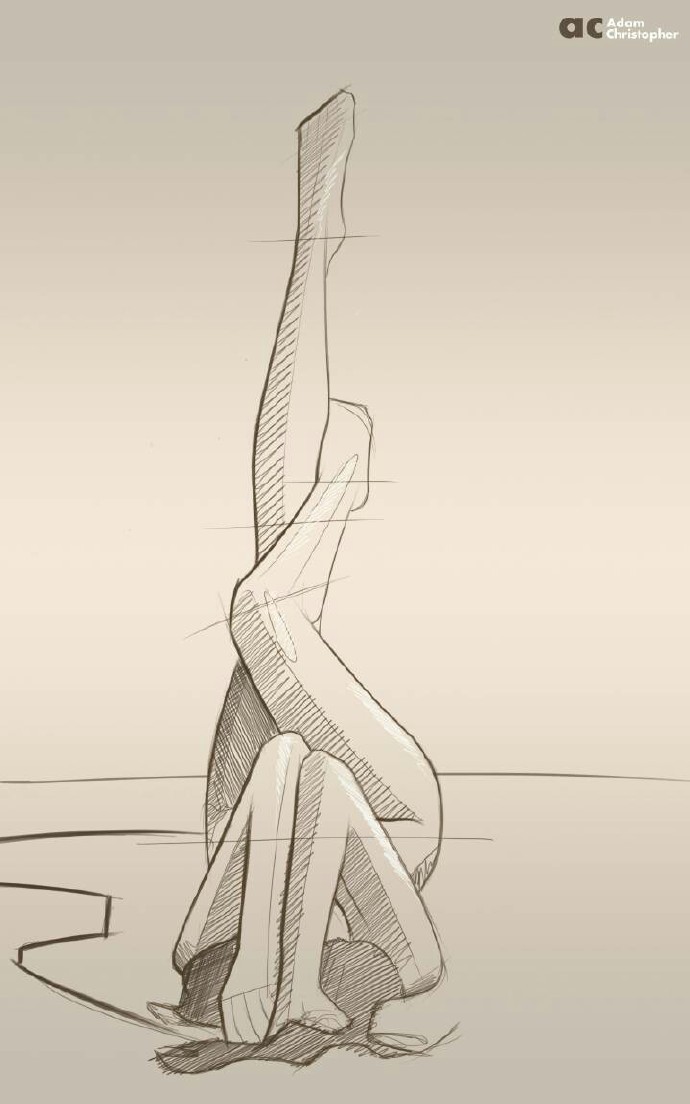 一组女体线条|女体|线条_新浪新闻