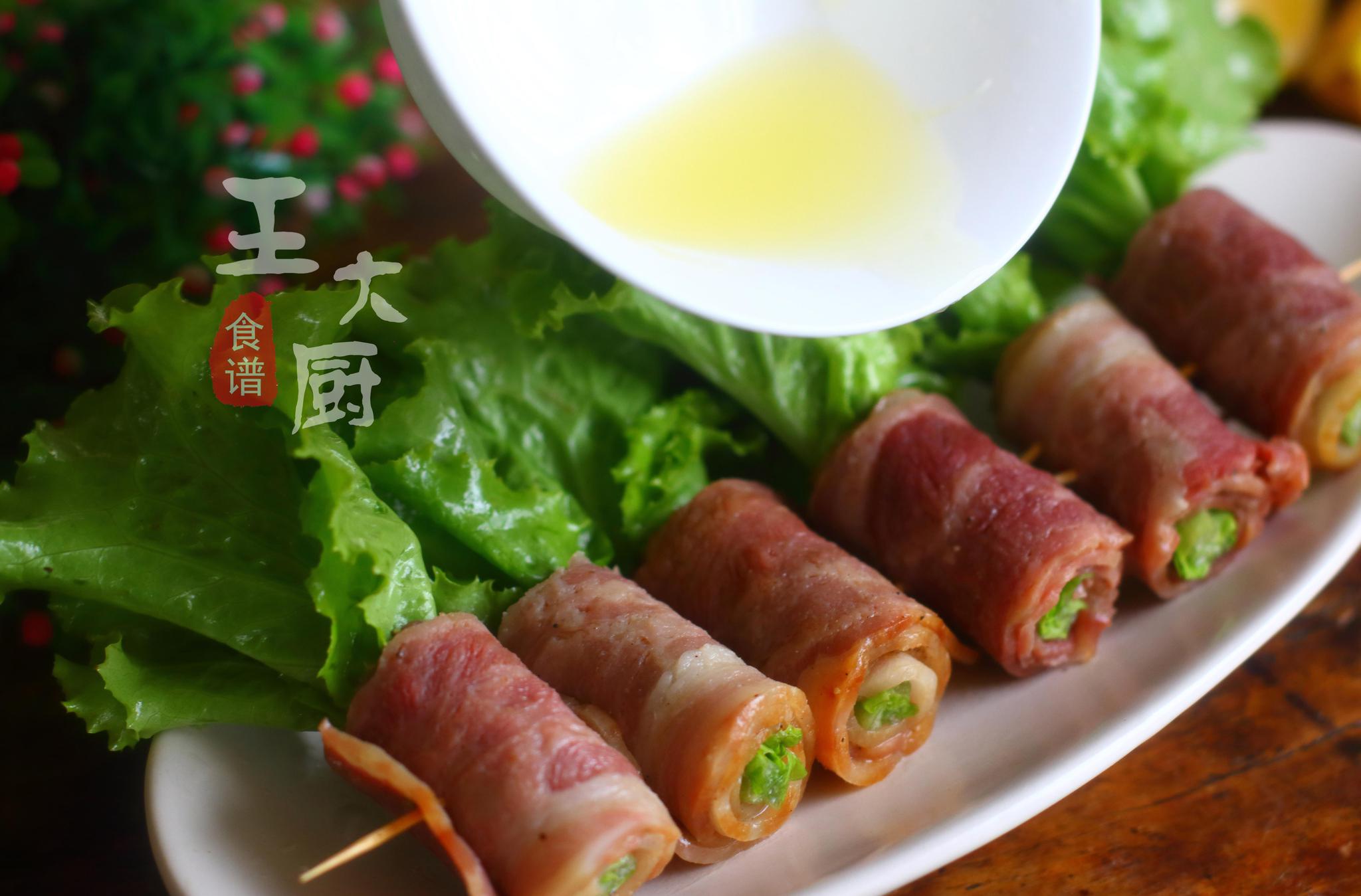 简单又营养的美食培根生菜卷自己在家做好吃又方便快试试