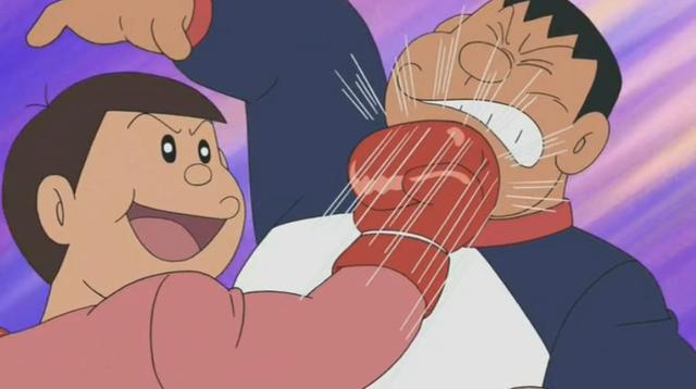 胖虎被大家群殴了他不仅不生气还说爽