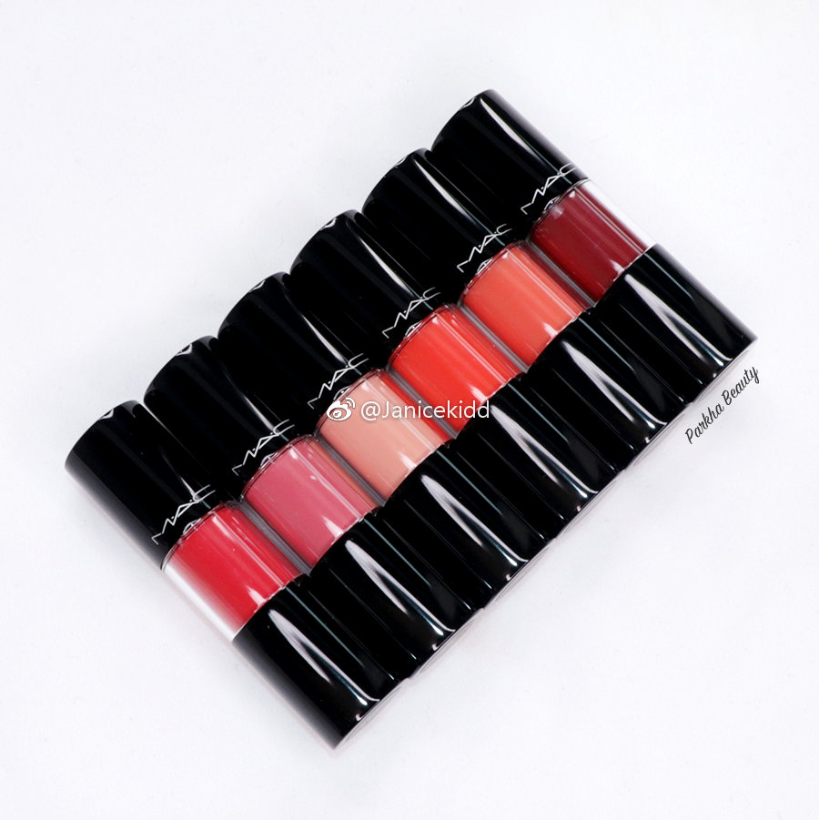 MAC Versicolour Varnish Cream Lip Stain 试色棒棒糖唇釉推出6款秋唇釉橘色棒棒糖_新浪新闻