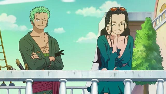 看看这情侣装! 索隆与山治