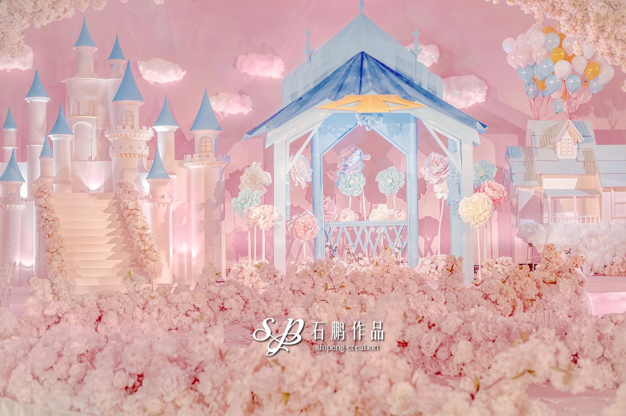 每种粉色都藏着颗少女心如果她是你的公主给她造一座城堡就好婚