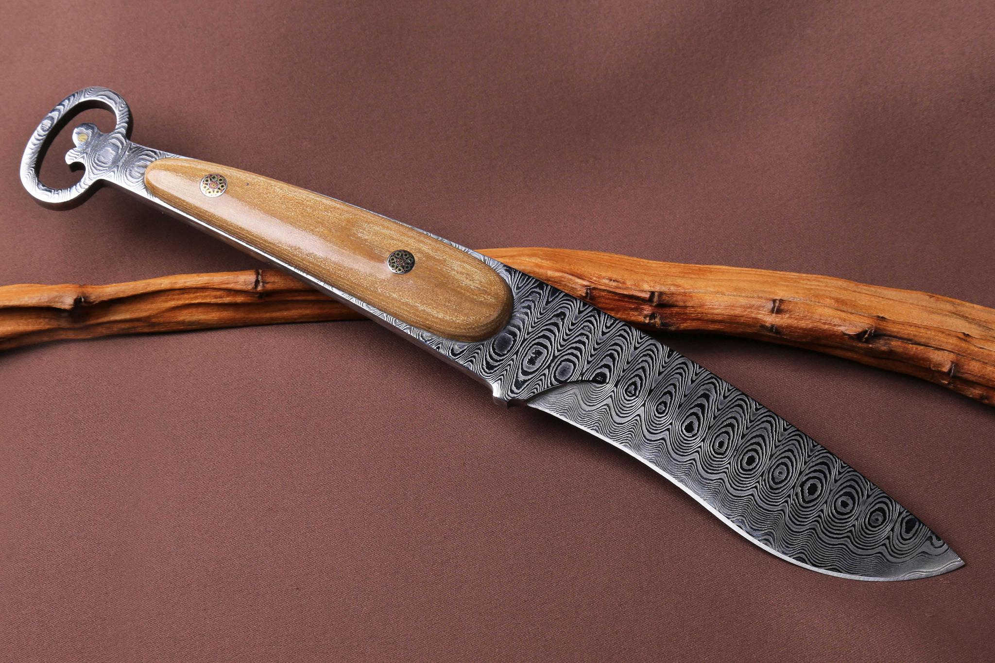 大马士革刀的不同花纹是这样锻造出来的!