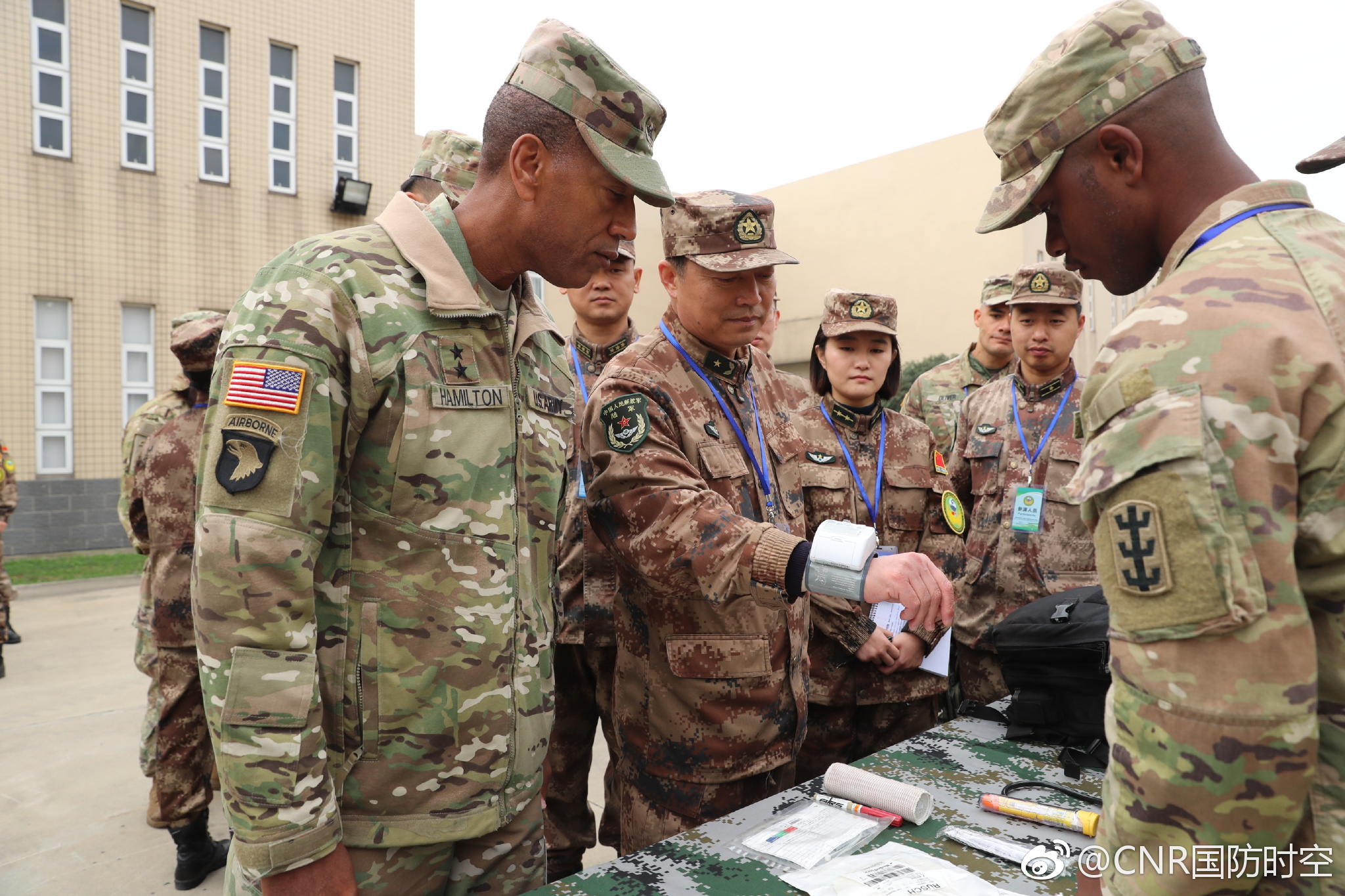 2018中美两军人道主义救援减灾联合演练开幕