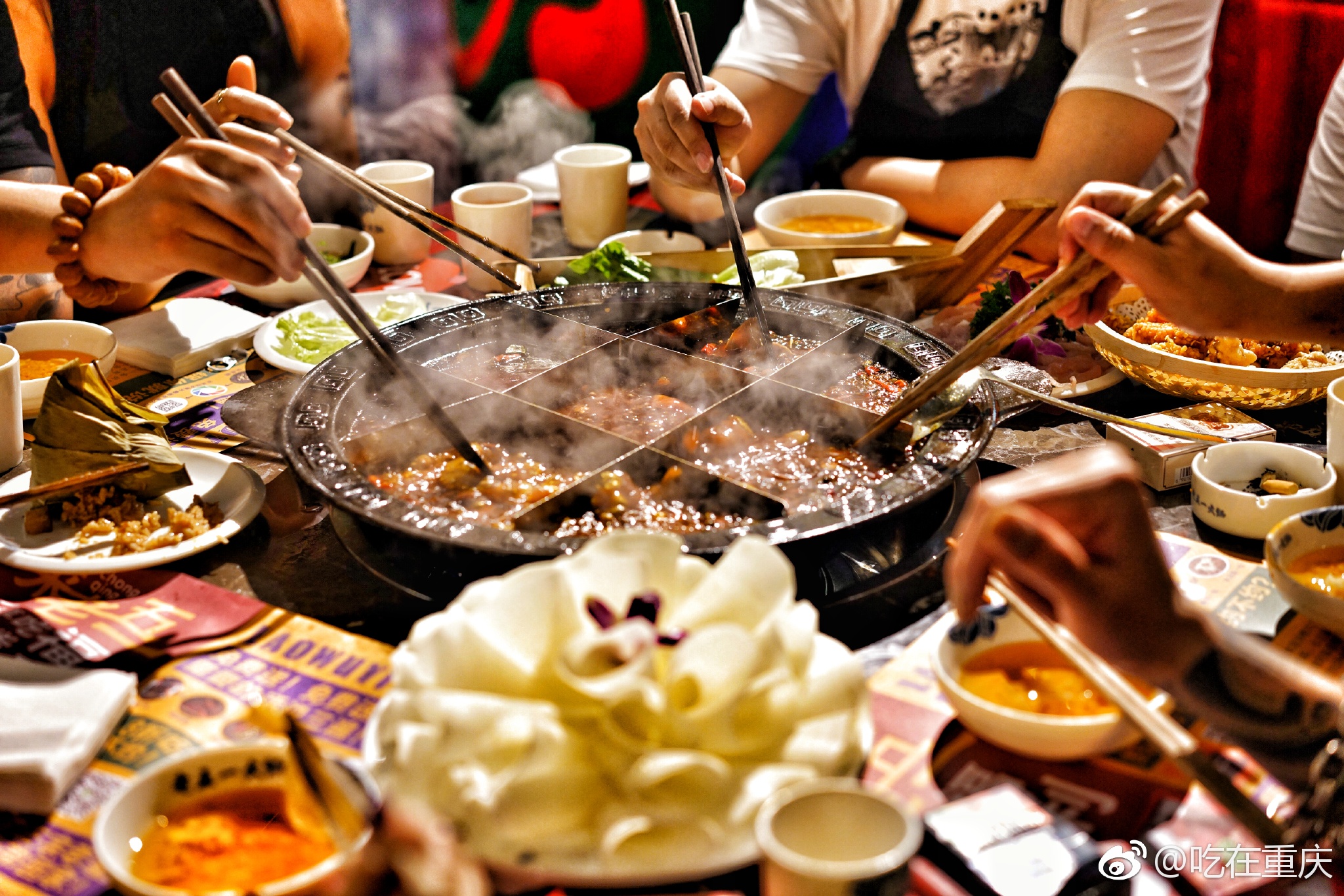 小时候一提到进城吃火锅