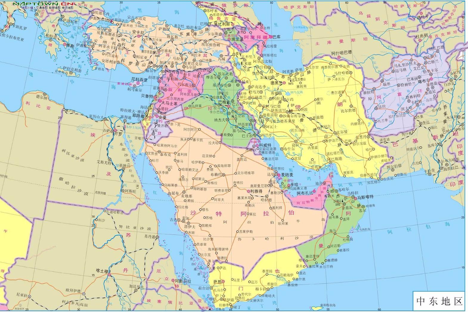叙利亚地图位置图片