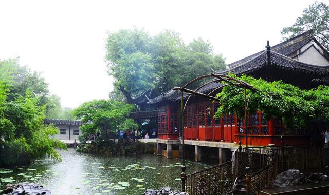 涵青亭 → 放眼亭 → 兰雪堂 → 芙蓉榭 → 天泉亭 → 秫香馆 → 绿漪