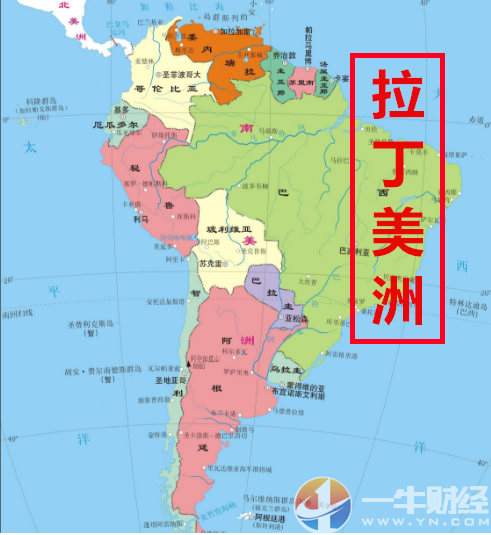 拉美地图高清版大图图片