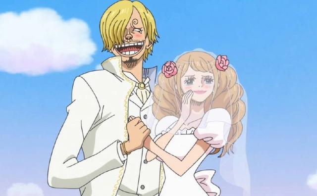 再者大妈的茶会是关于山治与布琳的结婚,因此路飞一伙肯定会到现场