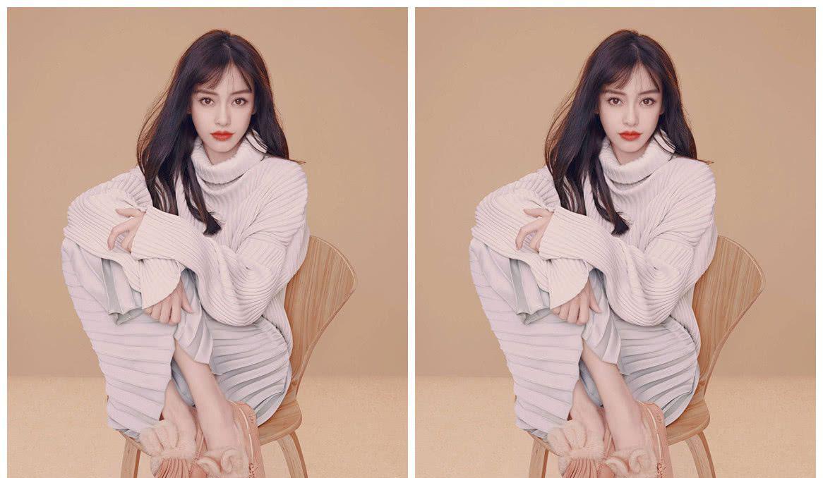 baby日系刘海假睫毛旧照流露未修图下的双腿过分真实了