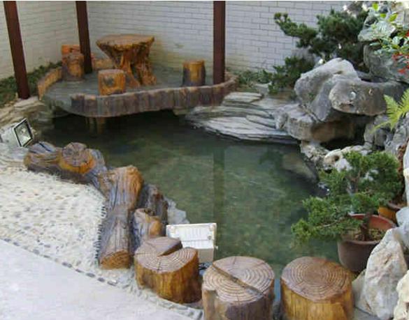 有庭院的人都开始造景观鱼池了!美哭了,回家也要挖一个