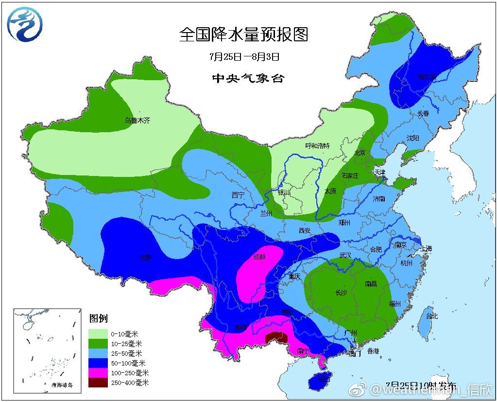 7月以来我国降水多寡不均图1为7月124日降水量实况