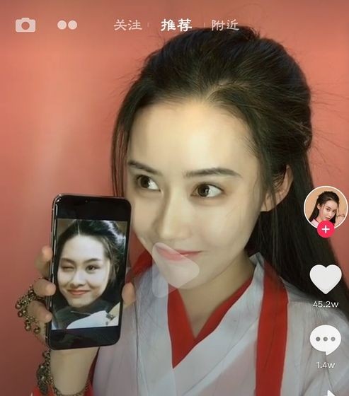 抖音高仿明星脸,赵丽颖版很萌,王祖贤版神似本尊,真是人才辈出
