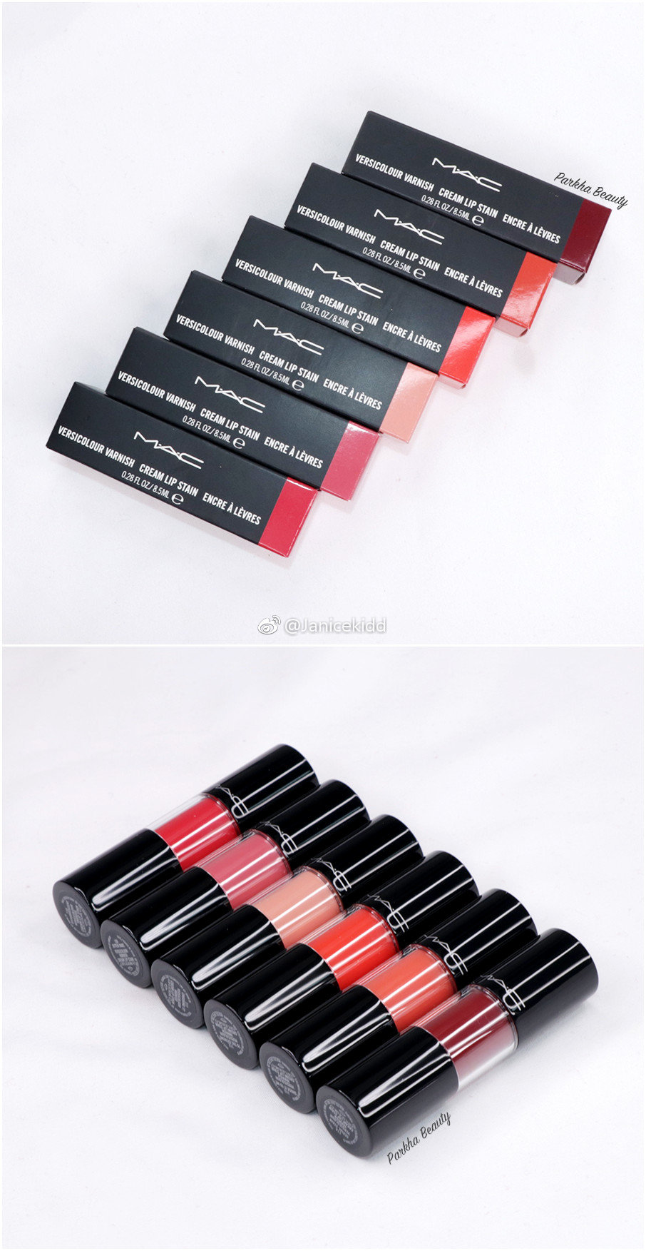 MAC Versicolour Varnish Cream Lip Stain 试色棒棒糖唇釉推出6款秋唇釉橘色棒棒糖_新浪新闻