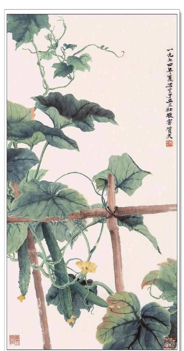 钟质夫清新俊逸的花鸟欣赏