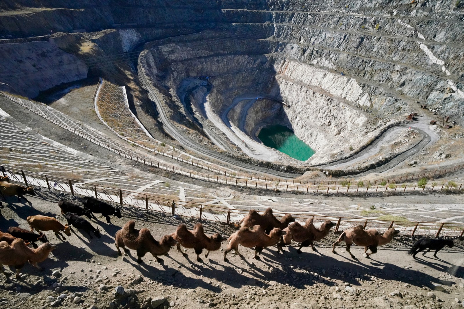 千年转场牧道经世界最大稀有金属矿坑 曾是国家高度机密区域