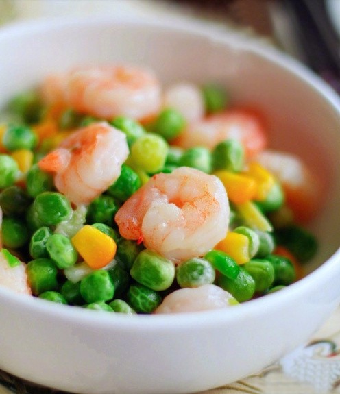 【翡翠虾仁】荤素搭配的完美结合,清新爽口