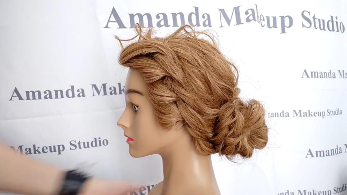 拉丝编发,编的新娘发型一样漂亮