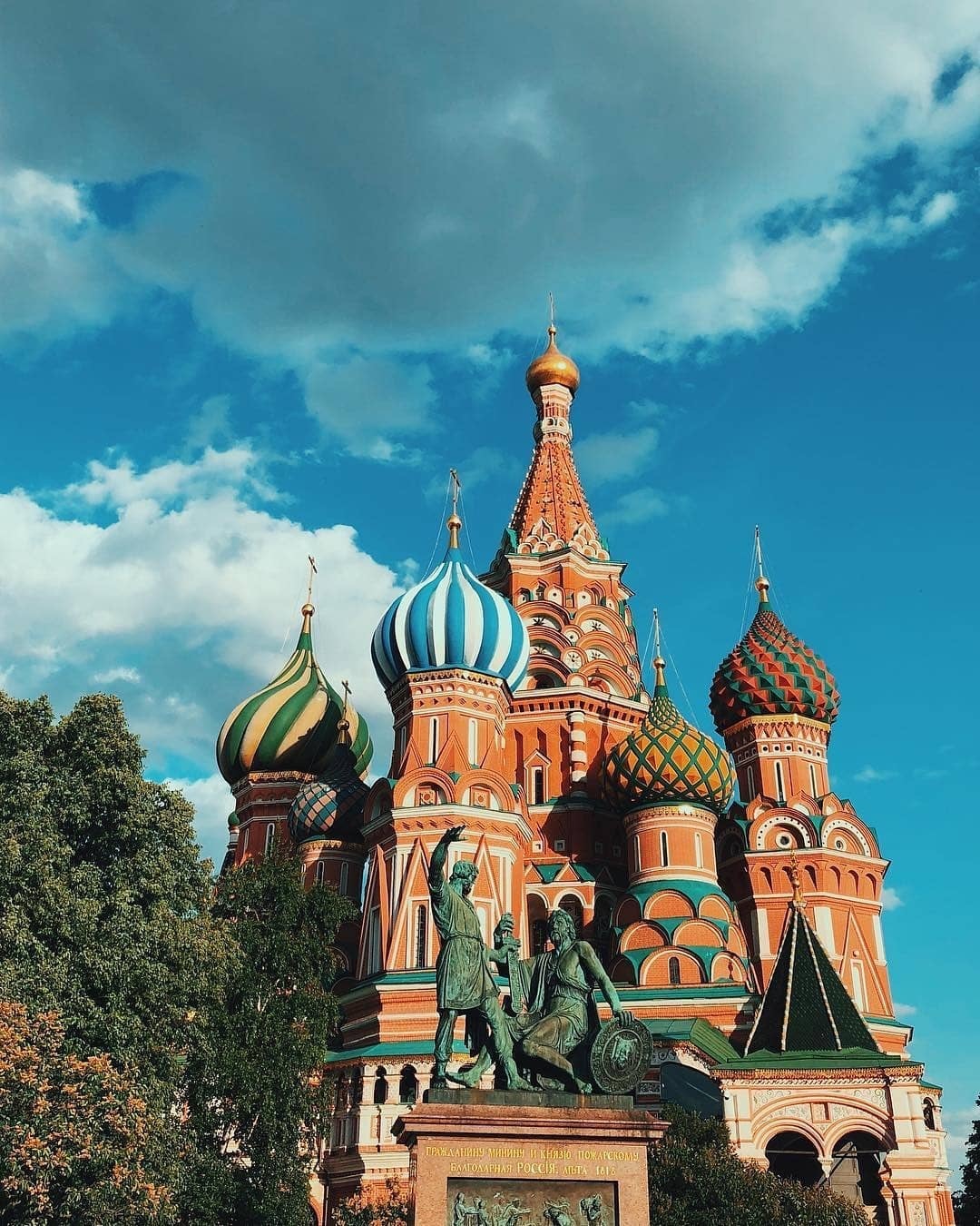 圣瓦西里大教堂俄罗斯莫斯科最美教堂每个角度都好美