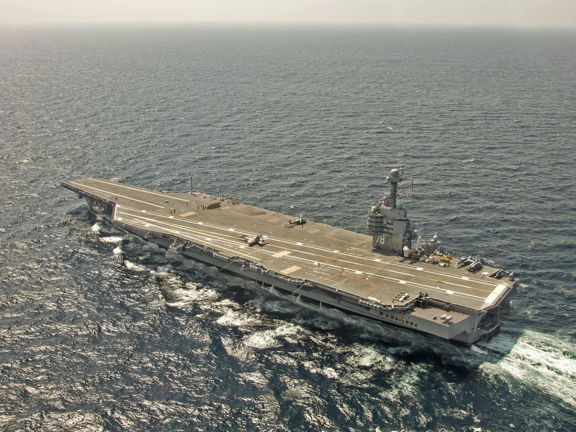 美国快拿不出钱了:福特号航母成无底洞 130亿也堵不上