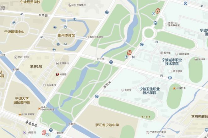 院士公园周边的有多条公交线路直达,且公园为开放式公园,市民可就近