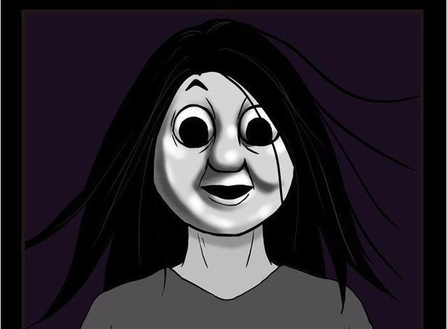 搞笑漫画:贞子的长发飘起,露出了脸