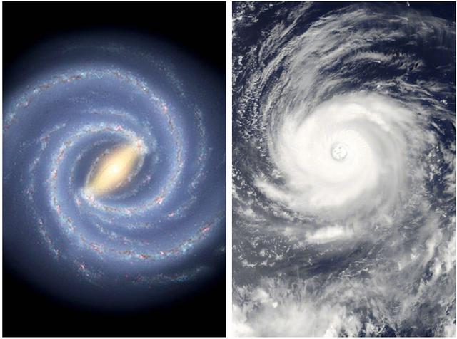 银河系和台风为啥形状像那么相像?其实两者相同处不只是表象