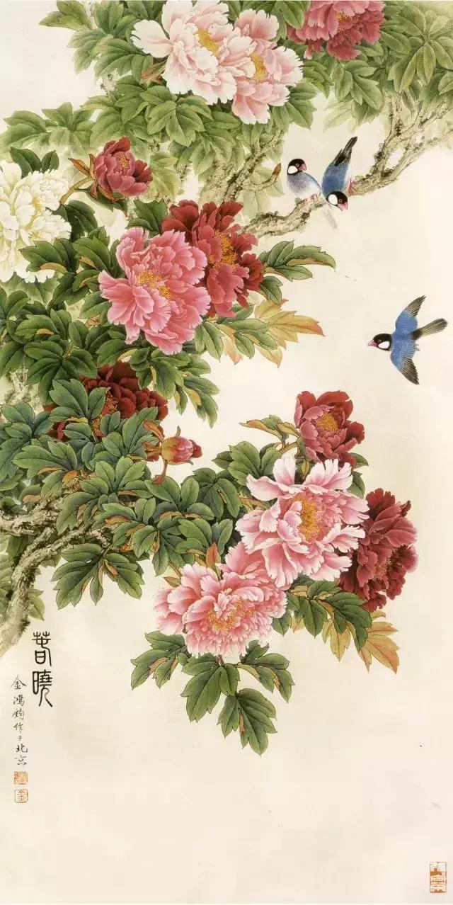 精选工笔牡丹40张美到窒息