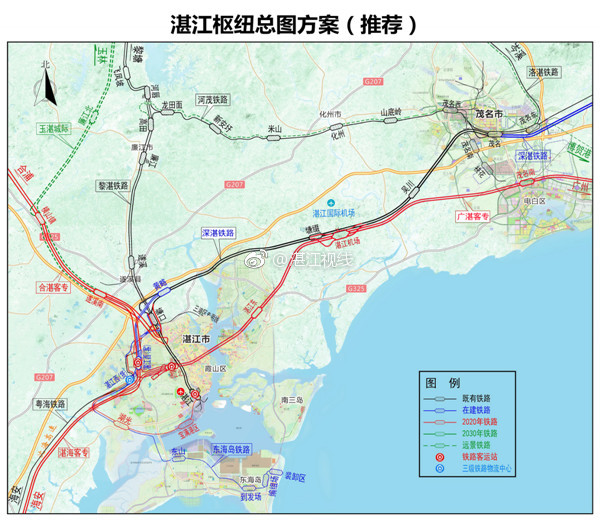 网传湛江第一大高铁站规划方案规划6台12线