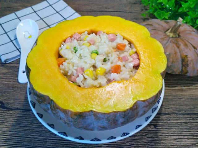 万圣节创意南瓜焖饭,不好吃就捣蛋,营养美味,好玩又好吃