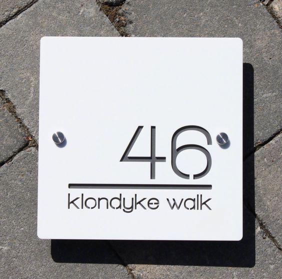 简约数字门牌设计