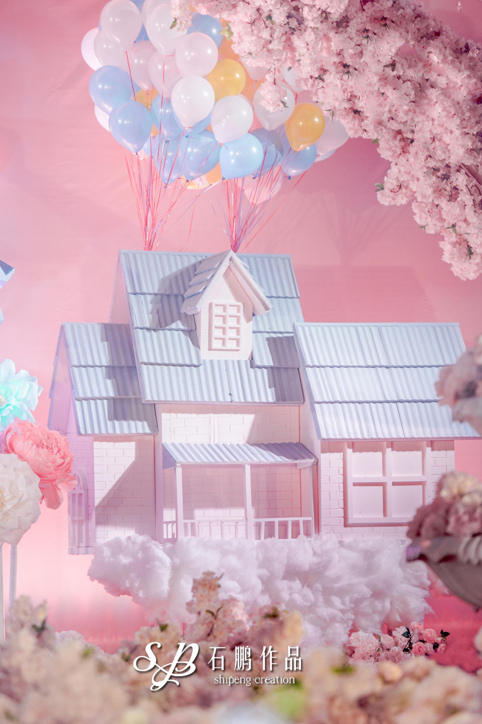 每种粉色都藏着颗少女心如果她是你的公主给她造一座城堡就好婚