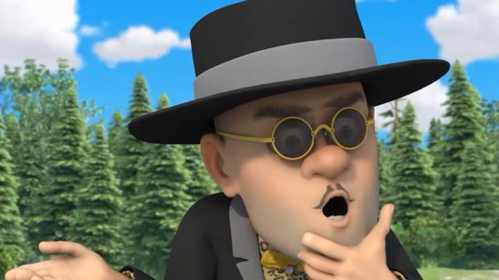 熊出没:光头强为了救赵琳,化成黑帮老大,霸气有派头毫无违和感