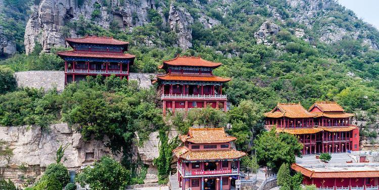 中国七大悬空寺之河南省鹤壁市淇县朝阳寺