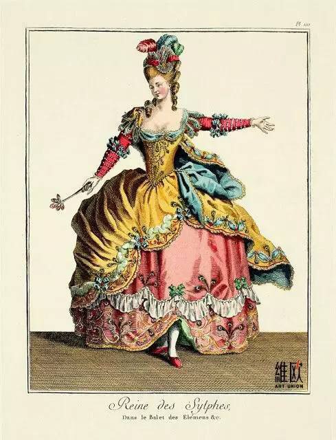 洛可可古典服饰手绘